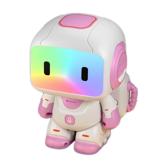 Gqtwoy Remote Control Intelligent Programming Robot, Touch Sensor Interactive Educational Toy, Music and Light Change, Voice Recording Function, Multi-Functional Entertainment Robot