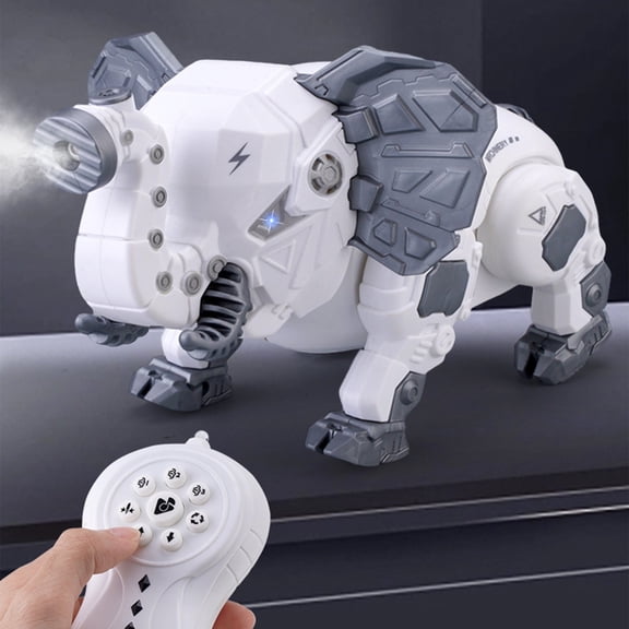 Gqtwoy Remote Control Mechanical Elephants Toy, Intelligent Music Toy, Spray Function, Simulation Action, 2.4G Wireless Remote Control, Interactive Spray Elephant, Mechanical Toy for Adults