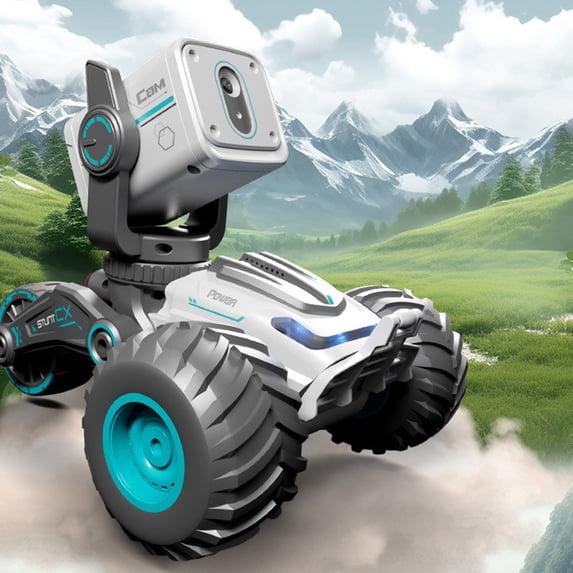 Gqtwoy Remote Control Robot,Gesture Control,Rechargeable,Interactive Toy,Remote Control Car with Intercom Function and Light Effects