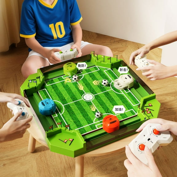 Gqtwoy Remote - Controlled Table Football Table, Educational Multi-Player Game, Parent-Bonding Activity, Interactive Kicking Game Experience, Sports-Themed Fun, Family Gathering Entertainment