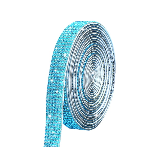 Gqtwoy Self Adhesive Crystal Diamonds Ribbon, Bling Ribbon Stickers, DIY Rhinestone Decor for Weddings, Crafts, and Home Decoration, Ideal for Vases, Laptops, and Gifts