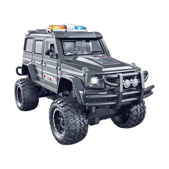 Gqtwoy Simulation Sound And Light Police Car, Off-road Vehicle, Interactive Toy Model for Vehicle Exploration, Durable Plastic with Openable Parts, Educational Play and Mechanics Interest