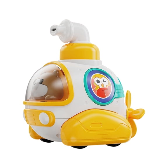 Gqtwoy Sliding Toy Car, Press Car Interactive Competition, Whistle and Propeller, Gliding Vehicle for Indoor and Outdoor Play, Durable ABS Plastic with Cute Animal Design