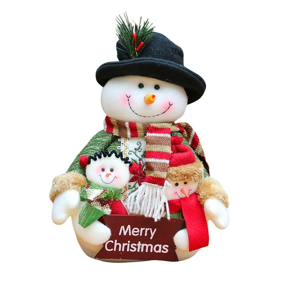 Gqtwoy Snowman Plush Toys for Christmas - Festive Family Decoration, Cute Holiday Gifts for Home and Kids