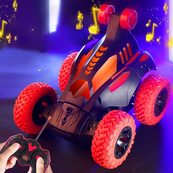 Gqtwoy Stunt Dump Truck, Remote Control Vehicle, Off-road, Rechargeable, Exciting Lighting Toys for Outdoor Fun, Durable Design, Wireless Play