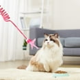 thumbnail image 1 of Gqtwoy Teasing Kitty Ball, Interactive Toy for Cats, Fun Playful Cat Teaser with Bells, Hanging Cat Toy for Exercise and Entertainment, Engaging Kitty Wand with Colorful Feathers, 1 of 6