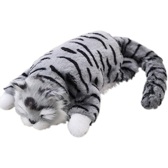 Gqtwoy Tumbling Cats Simulation Toy, Voice-Activated Rolling Plush Cat, Soft Cotton Material, Cute Interactive Pet, Portable Stress Relief Toy, Ideal Gift for Seniors and Cat Lovers