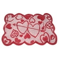 thumbnail image 1 of Gqtwoy Valentine's Day Table Flag Meal Mat Peach Heart Design, Romantic Dinner Placemat, Versatile Table Towel for Valentine's Day Celebrations, Easy-to-Clean Material, Perfect for Special Events, 1 of 6