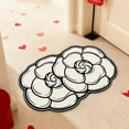 thumbnail image 1 of Gqtwoy Valentines Day Decorative Carpet, Flower Design, Non-Slip Bathroom Mat, Absorbent Mud Mat, Stylish Home Decor, Dustproof and Water-Resistant Rug, 1 of 6