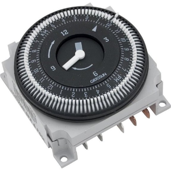 Grässlin FM1STUZ-120U 24-Hour 120V Mechanical Panel Mount Timer Module