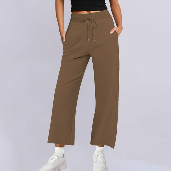 GrRotKP 2025 Dress Pants Women High Waist Pants Solid Color Pants Comfy Going Out Pants Ladies Winter Pants XXL