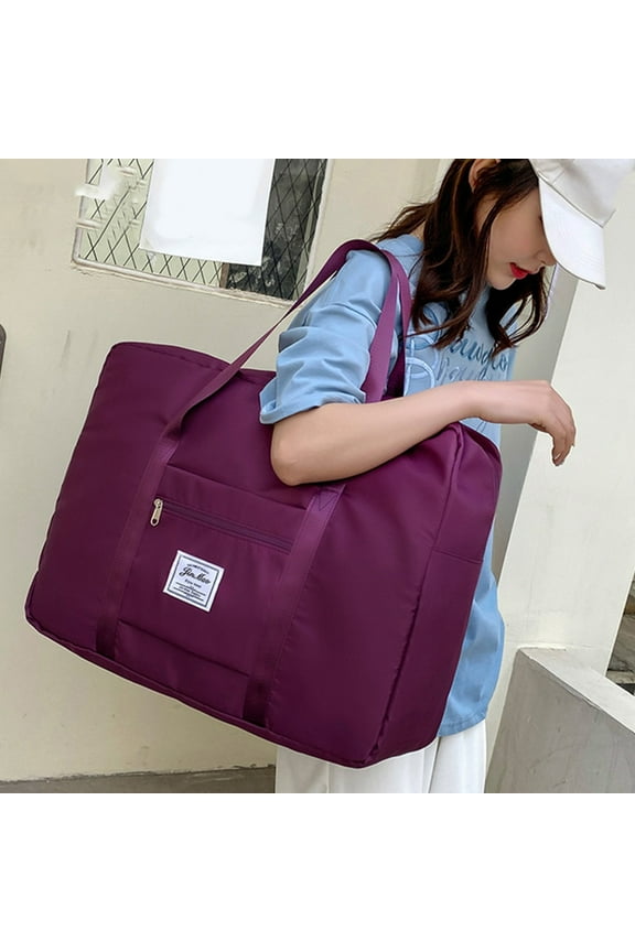 Extra Large Duffle Bag For Travel Women Canvas Carry On Tote Bags With Trolley Sleeve,Multi Compartment Dual Zipper Weekender Bag Travel Essentials