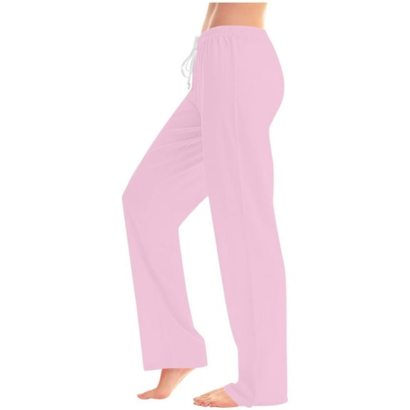 GrRotKP Plus Size Casual Pants for Women Plus Size Summer Pants Fall Pants Women Drawstring Elastic Waist Pants for Women S