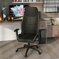 thumbnail image 1 of Gra Faux Leather Gaming Chair, Black and Brown, 1 of 8