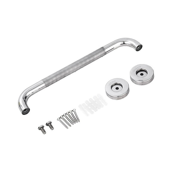 Grab Bar Balance Bar Wear Resistance Replacement Stable Metal Handrail Shower Handle for Toilet Tub Bathroom Bathtubs Seniors 25Tube 33cm