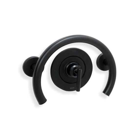 Grab Bar Specialists Horseshoe for Bathtub & Shower Valve / ADA Safety Handrail / Elderly Handicap / 304 Stainless Steel / Matte Black / 12'' x 10'' (LL-2010)