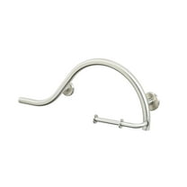 Grab Bar Toilet Paper Holder for Bathroom Safety/304 Stainless Steel/Left/Brushed Finish/ 30" x 11"