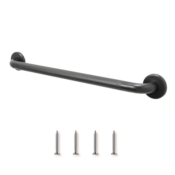 Grab Bar for Bathtub Shower - Stairs Bed Toilet Bathroom / Stand Assist & Safety Handrail / 304 Stainless Steel / Knurled / Oil Rubbed Bronze / 30"
