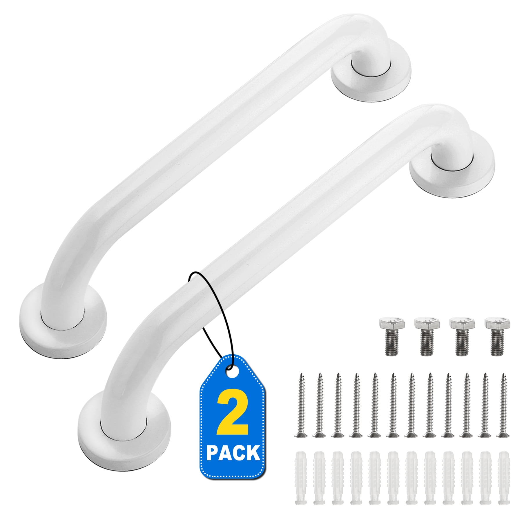 Grab Bars for Shower, 2 Pack 12inch Bathroom Shower Handles, Stainless ...