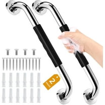 Grab Bars For Shower, 2 Pack 20 Inch Brushed Nickel Bathroom Safety Shower Bars For Wall,304sus Stainless Steel Grab Bars For Bathtubs And Showers, Handicap Shower Grab Bar For Seniors Elderly
