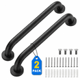 thumbnail image 1 of Grab Bars for Shower, 2 Pack 20inch Bathroom Shower Handles, Stainless Steel Bathroom Handle for Elderly, Seniors and Handicap, Enhancing Bathroom Safety and Stability, Black (Maximum Weight 500lbs), 1 of 9