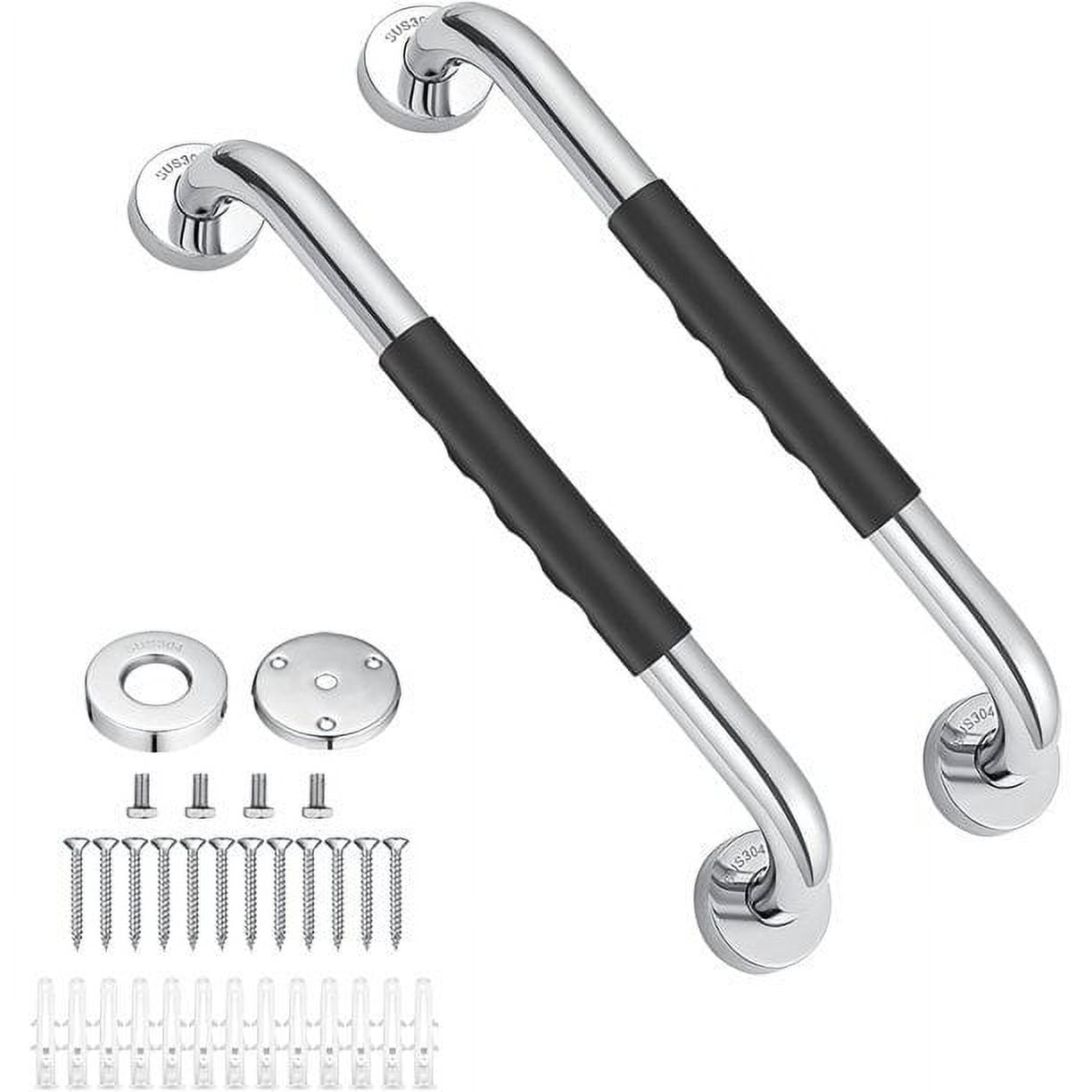 Anti Slip Bathroom Grab Bars for Elderly, Bathtub Hand Handles, 24 in ...