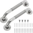 thumbnail image 1 of Grab Bars for Bathtubs and Showers, 2 Pack 12 Inch Shower Grab Bars Stainless Steel Shower Handle, Safety Bath Shower Grab Bar for Seniors, 1 of 5