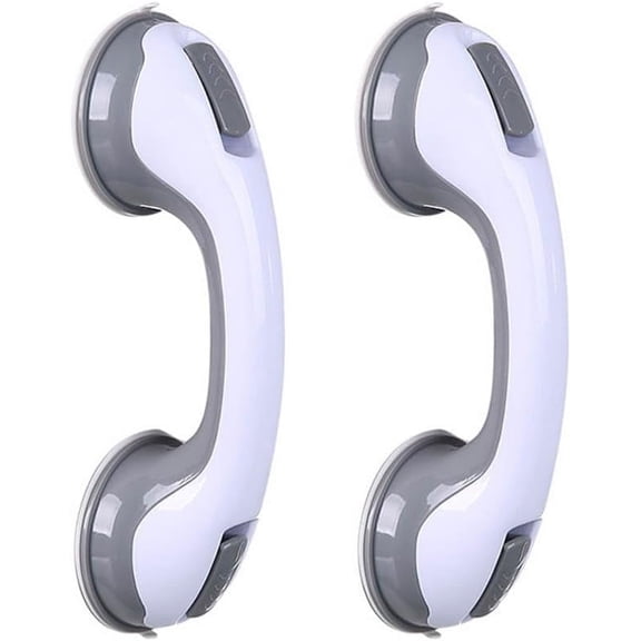 Grab Bars for Shower, 12 Inch Shower Handle Strong Suction Shower Grab Bar for Shower Chair Stool, Bathtub Rails for Seniors, Elderly, Handicap
