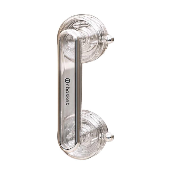 Cup Grab Bar for Shower, Cup Handle, 8 in Clear Acrylic, Glass Door Sliding Grip, Bathroom Use, 1 Pc
