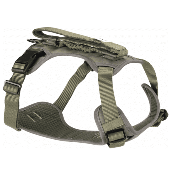 Grab Dog Harness | Integrated Traffic Leash Magnetically Attached for Quick Control (Small/Green)