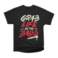 thumbnail image 1 of Grab Life by The Ball by Tobe Fonseca T-Shirt Tee Gift For Him Merch For Her Apparel For F, 1 of 2