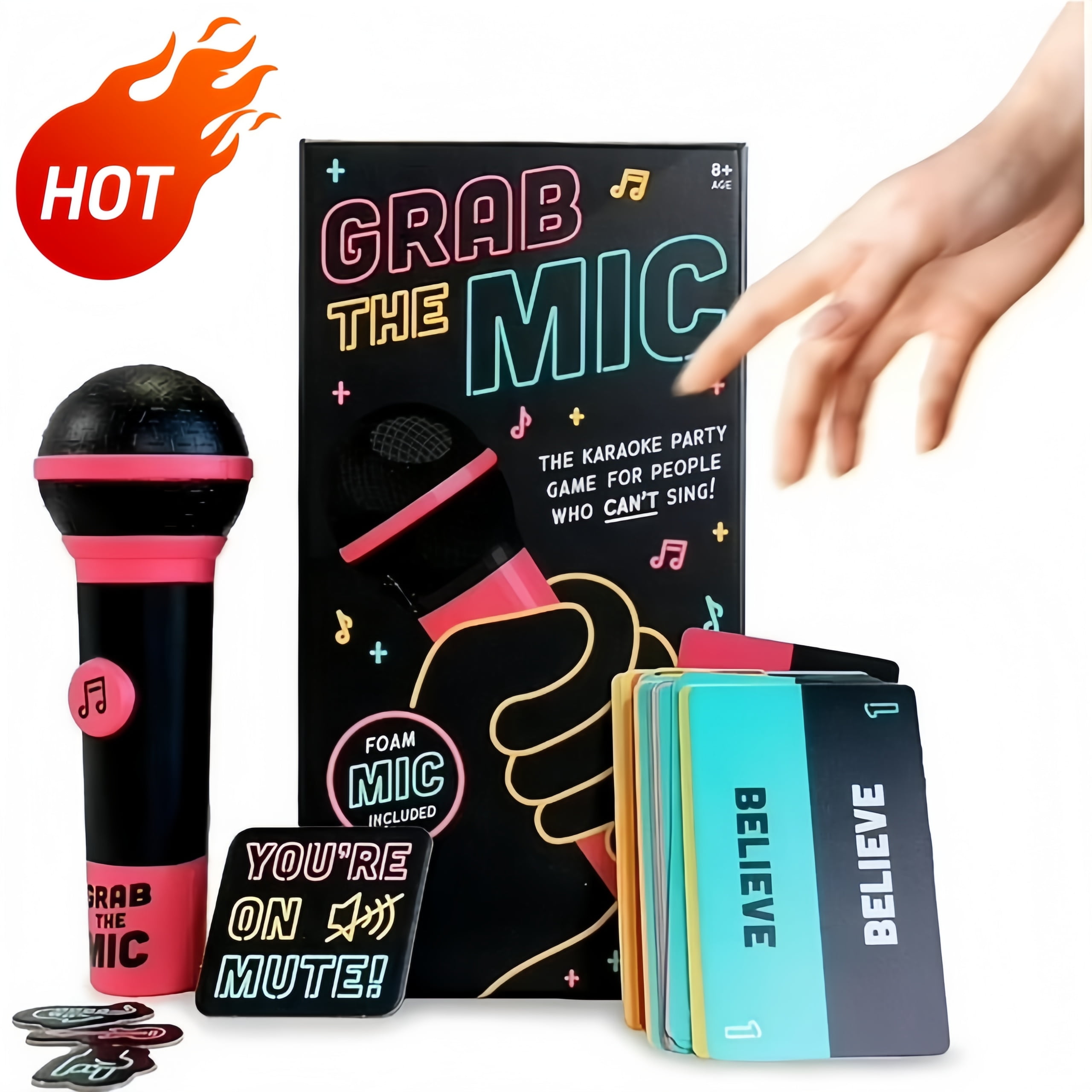 ZINBINK Grab That Mic Karaoke-Spiel – 125 Liedkar Produktbild-Vorschau 13