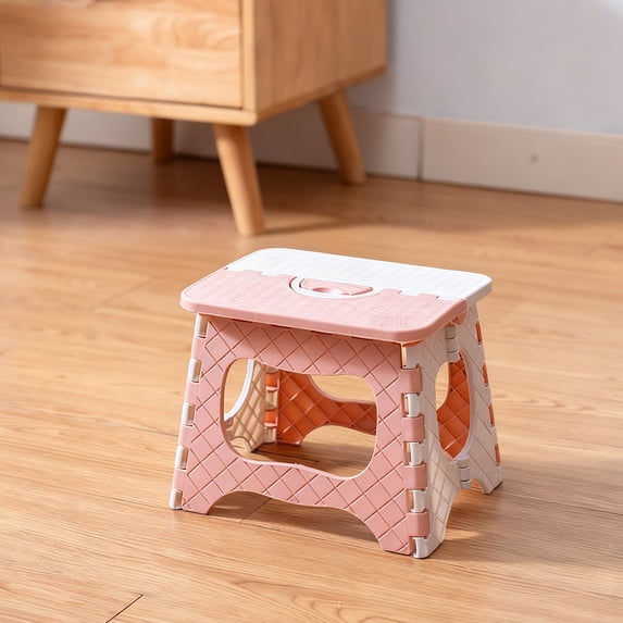 Grab-and-Go Foldable Stool (4 Colors) – Adjustable Height + Non-Slip Stable (Perfect for Camping, Home, Fishing, Travel)