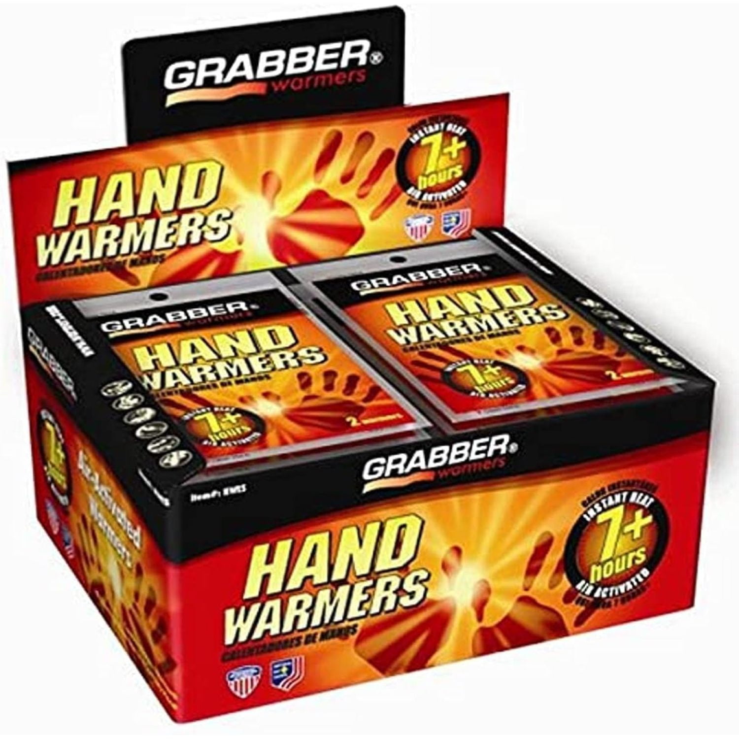 Grabber 7+ Hour Hand Warmers - 40 Pair Box - Walmart.com