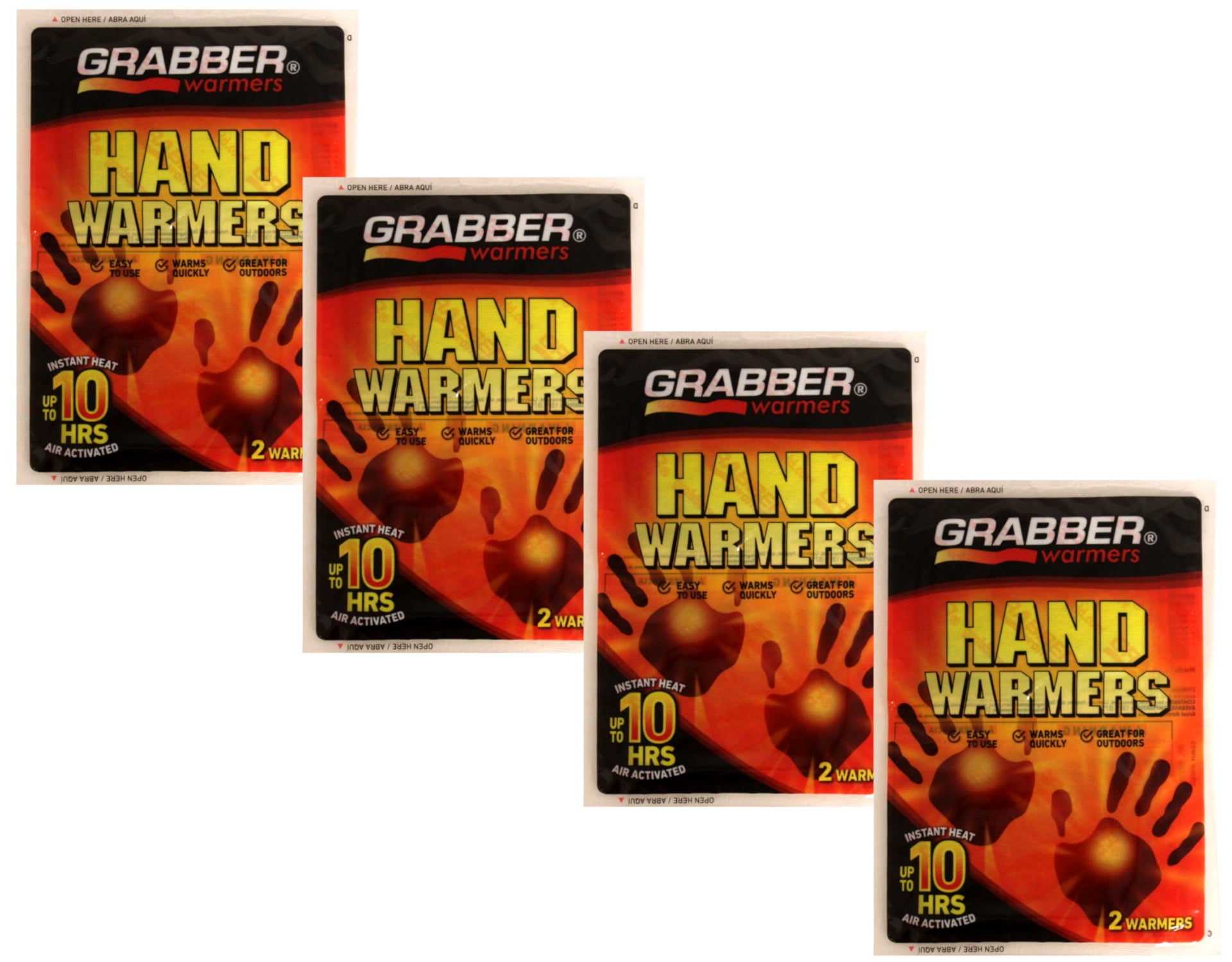 Grabber Hand Warmers, Heat Up to 10 Hours of Heat Gloves, 2 Warmers