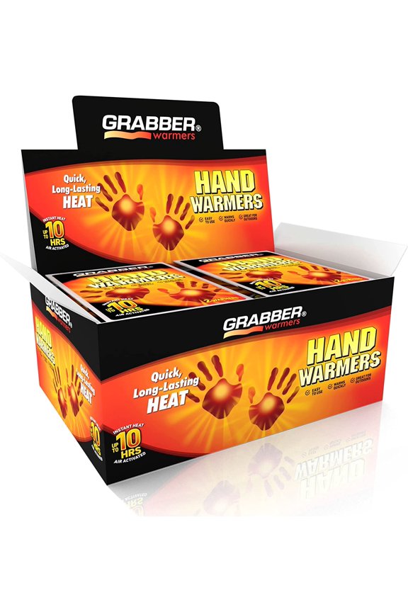 Hand Warmers - Long Lasting Natural Odorless Air Activated Warmers - Up to 10 Hours of Heat - 40 Pair , 3.5x2"