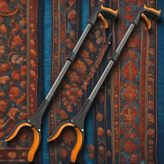 Grabber Reacher Tool, 3-Pack 32" Foldable Reacher Grabber Pickup Tool With 360 Rotating Jaw & Magnetic Tip, GarbageTrash Picker Upper Grabber, Lightweight Grabbers For Seniors/Elderly