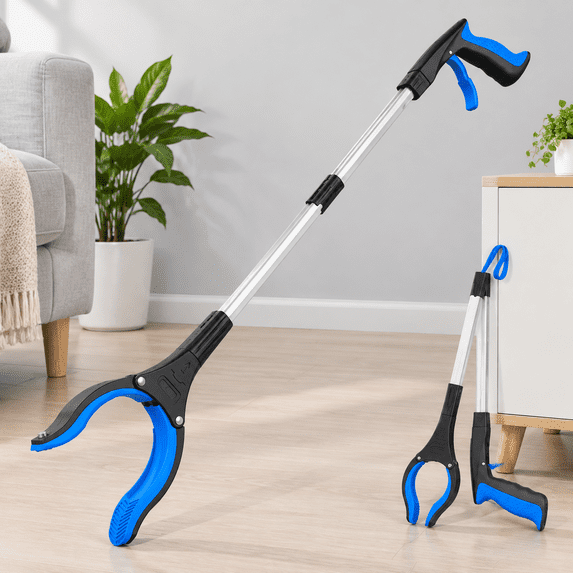 Grabber Reacher Tool - 32” Extra Long Foldable Gripper and Reaching ...