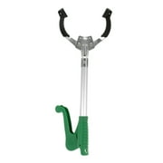 Grabber Reacher Tool, Extra Long Steel Foldable Pick Up Stick with Strong Grip Magnetic, Anti-Slip Jaw 15.6Inch,Reaching Aid Tool