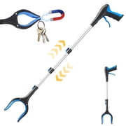 Telescopic Grabber Reacher Tool, 5-Level Adjustable Length 23 to 41, Litter Picker Trash Pickup Claw, Reaching Assist Grabber for Yard, Garden & Household Cleaning, Ideal for Seniors Daily Blue