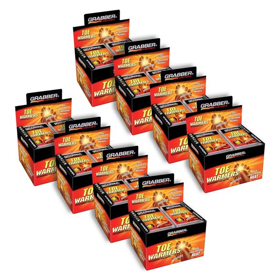 Grabber Warmers 6+ Hour Toe Warmers - 8 Cases