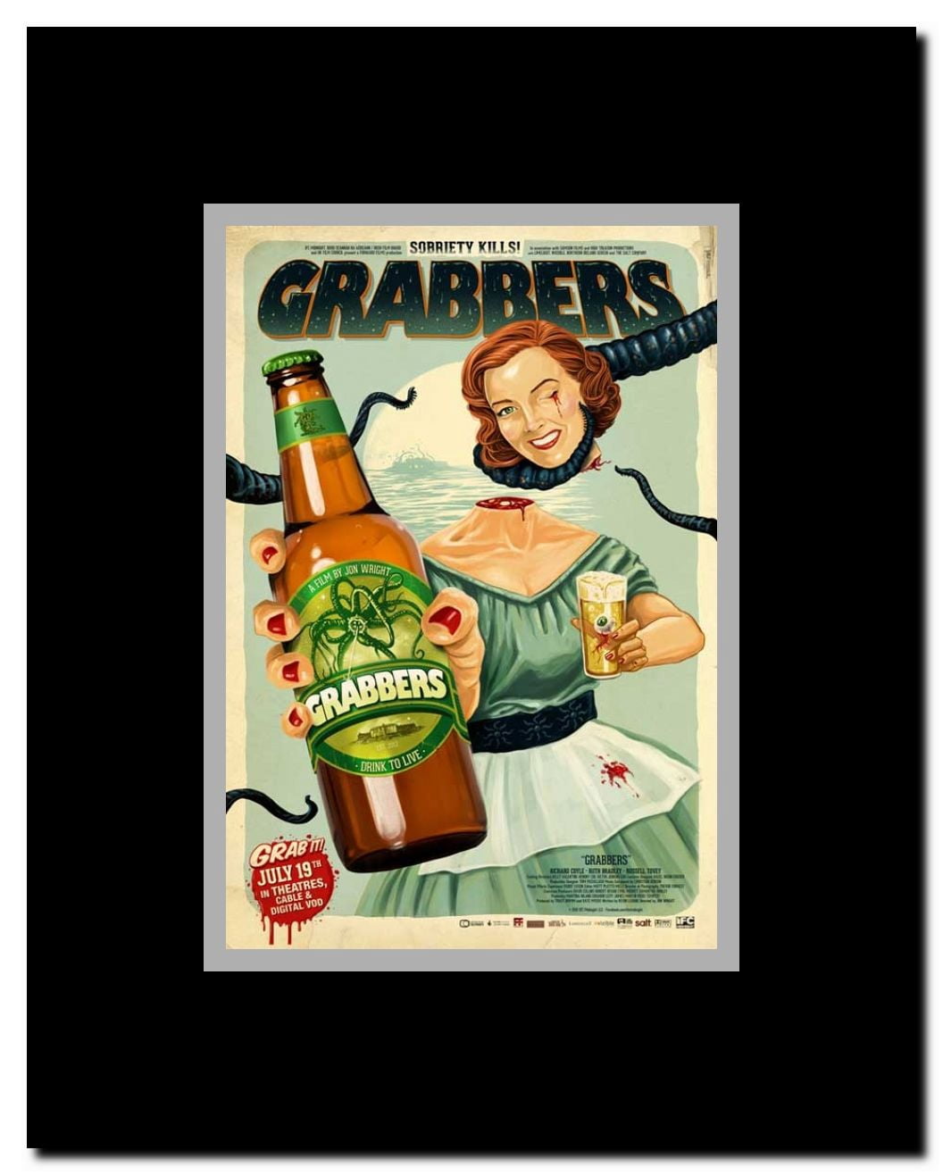 Grabbers Framed Movie Poster