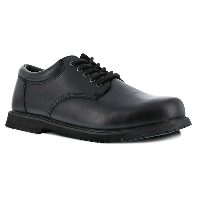 Grabbers Women's Friction Slip Resistant Plain Toe Oxford Work Shoes ...