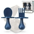 thumbnail image 1 of Grabease Baby Spoons Baby Led Weaning Supplies Baby Utensils Baby Spoons Self Feeding, BPA-Free & Phthalate-Free for Baby & Toddler, 1 Set, Navy, 1 of 10