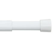Graber Spring Window Fashions Oval Spring Tension Curtain Rod 16 to 24-Inch Adjustable Width, White