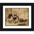 thumbnail image 1 of Grabill, John C.H. 24x19 Black Ornate Wood Framed with Double Matting Museum Art Print Titled - Deadwood Coach, 1 of 4
