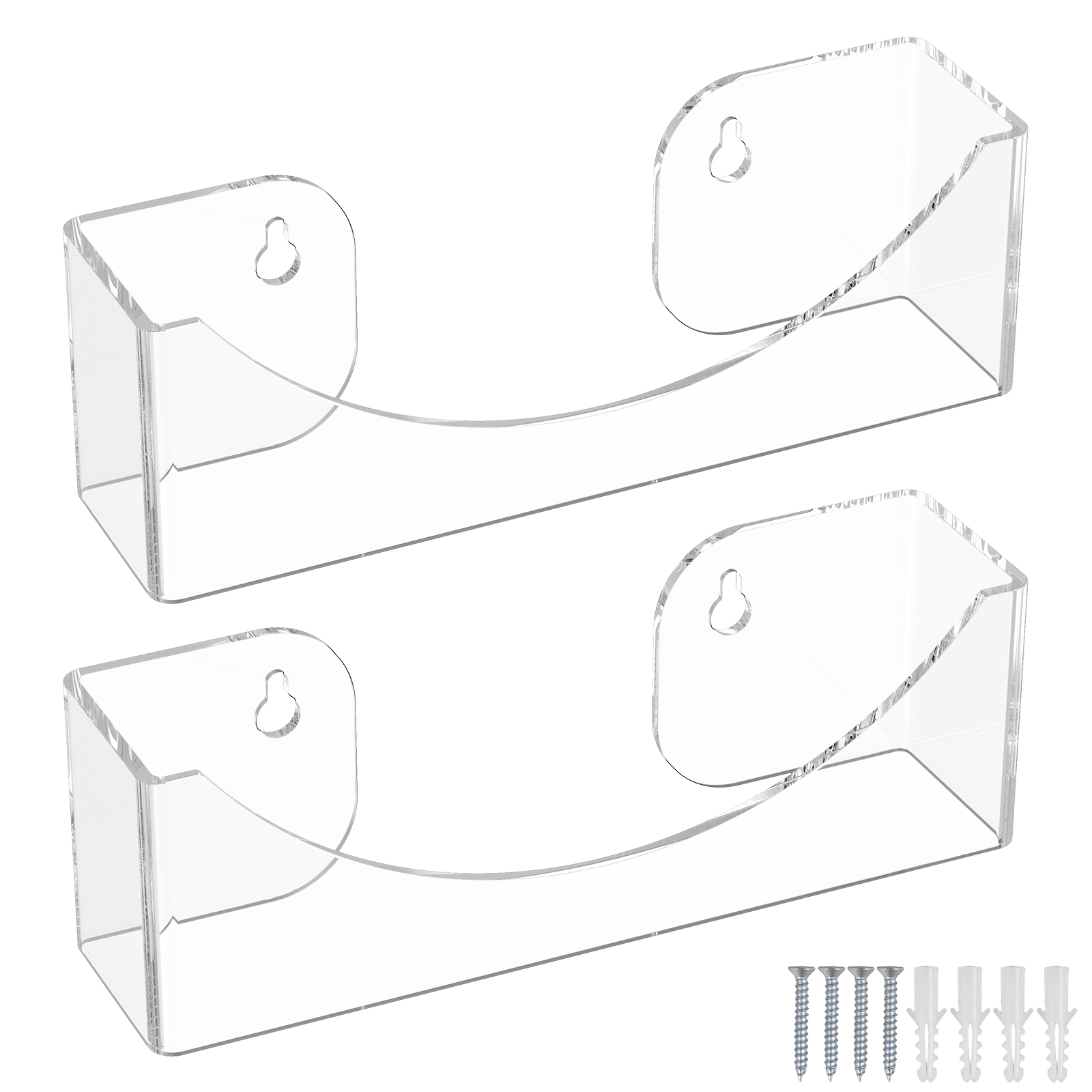Grace 2pcs Acrylic Dome Hat Rack for Wall Door Closet Wall Mounted ...