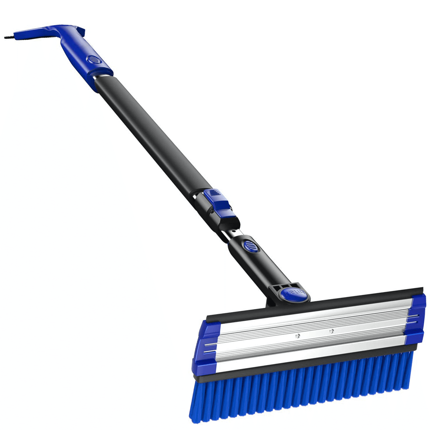 Grace 39 to 49 Extendable Snow Brush Ice Scraper with Foam Grip,Snow  Removable Broom with Squeegee 3-in-1 Telescopic Curved Snow Shovel Detachable  Windshield Window Snow Remover (Blue) 