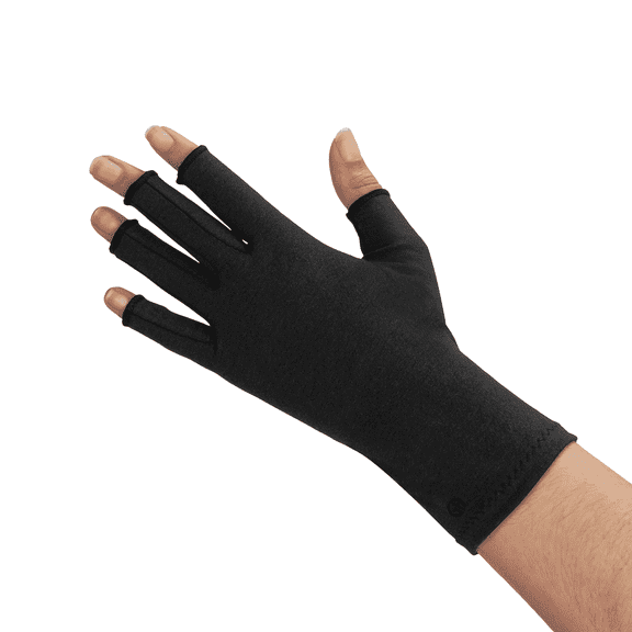 GRACE & ABLE Compression Gloves for Arthritis - Open Finger, Cotton-Blend, Lightweight, Breathable Hand Support