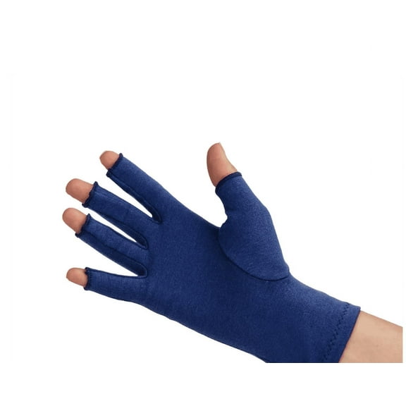 GRACE & ABLE Compression Gloves for Arthritis - Open Finger, Cotton-Blend, Lightweight, Breathable Hand Support